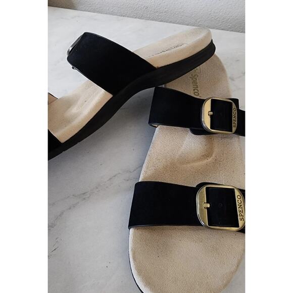 Spenco Orthotic Women’s Vista Slide Sandal Arch Support Leather Size 12D - Picture 6 of 9